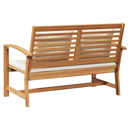 Garden Bench Natural 110 x 64 x 76.5 cm Solid teak wood