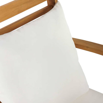 Garden Chairs 2 pcs Natural 60 x 65 x 76.5 cm Solid teak wood