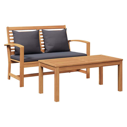 Garden Bench Natural 110 x 64 x 76.5 cm Solid teak wood