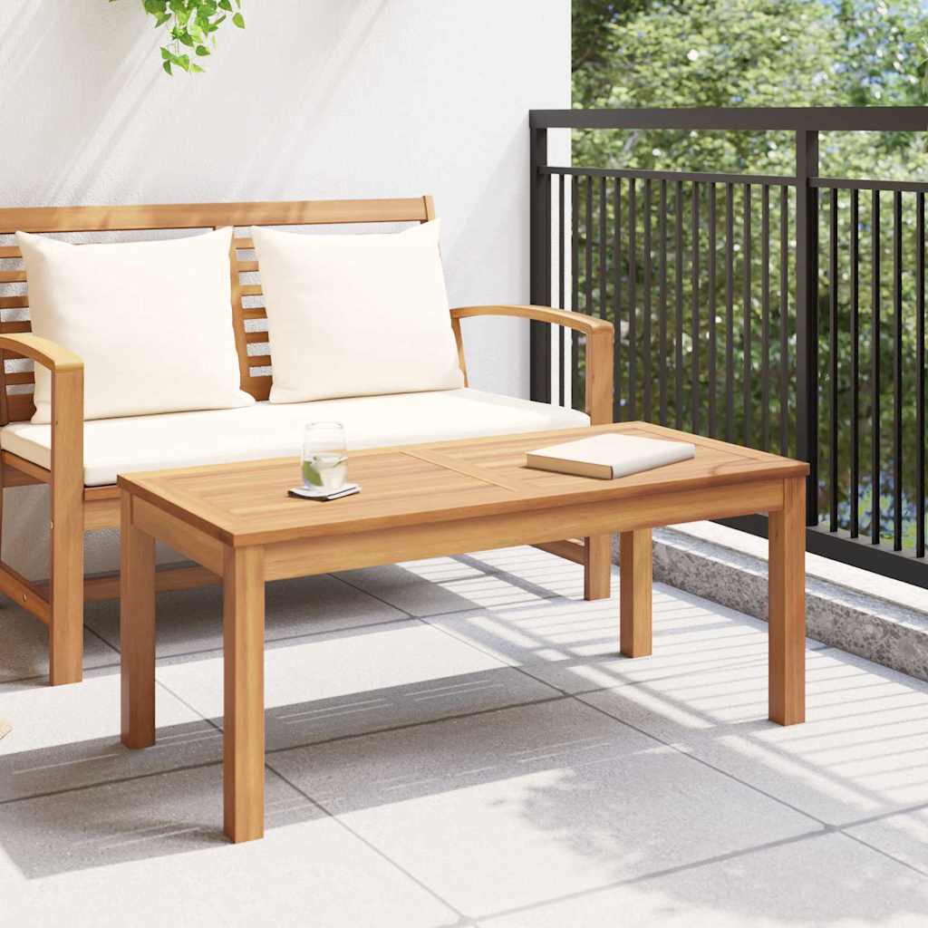 Garden Table Natural 95 x 45 x 40 cm Solid teak wood