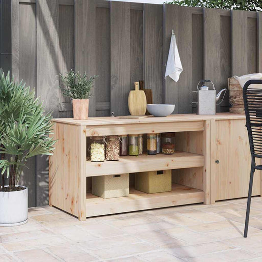 Kitchen Cabinet Brown 106 x 55 x 64 cm Solid Pine wood