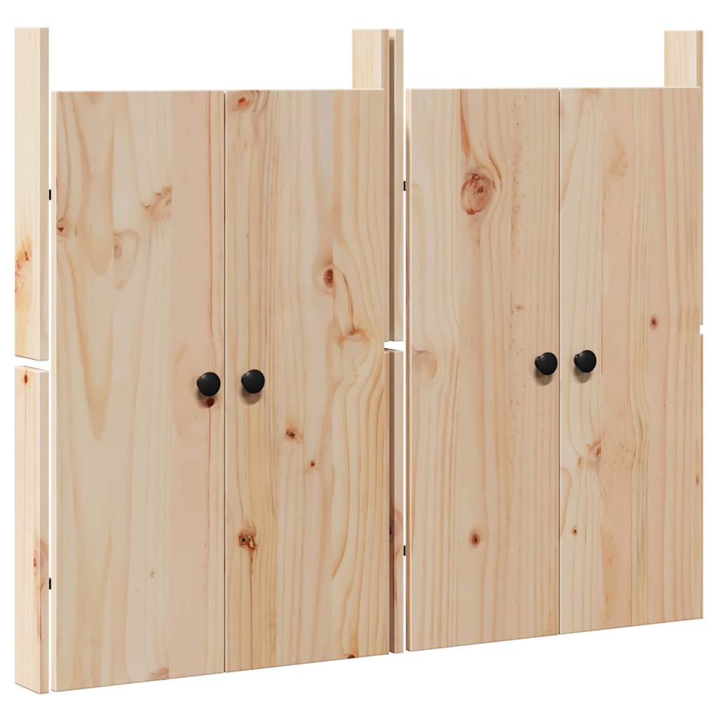 Kitchen Door 2 pcs Cream 50 x 9 x 82 cm Solid Pine wood