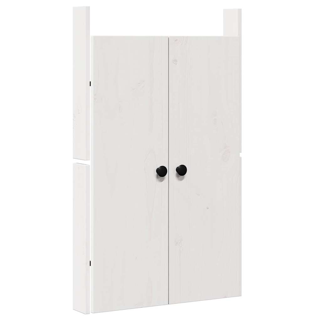 Kitchen Door with Door White 50 x 9 x 82 cm Solid Pine wood