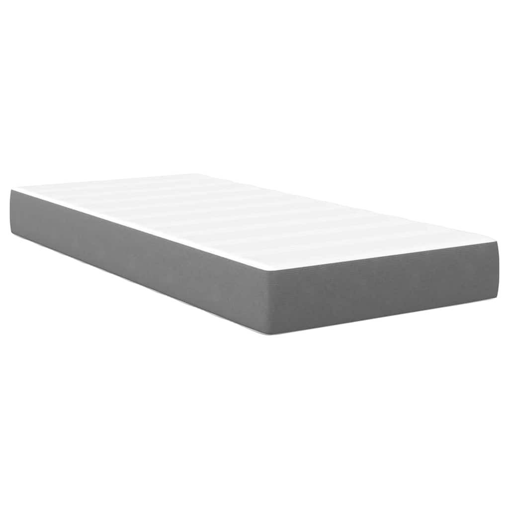 Bed Mattress with Mattress Light Grey 80 x 200 cm Fabric