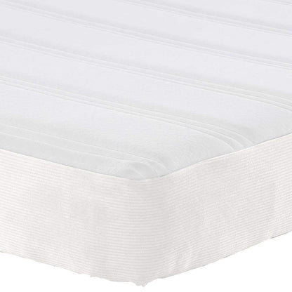 Bed Mattress with Mattress Cream 80 x 200 cm Fabric