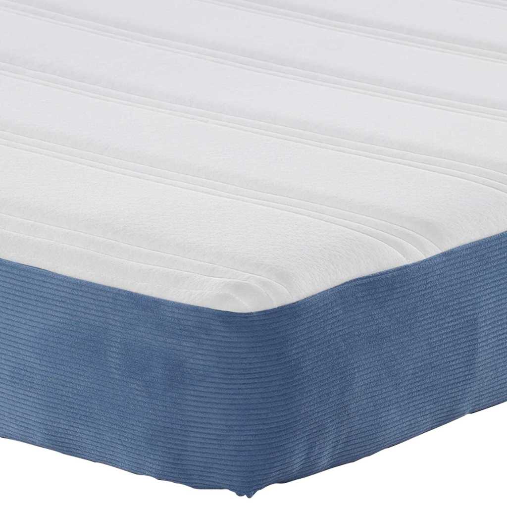 Bed Mattress with Mattress Blue 80 x 200 cm Fabric