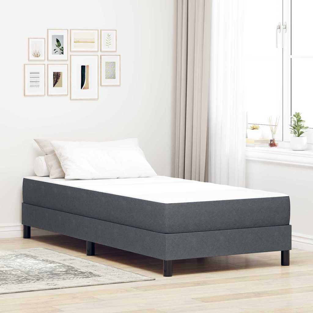 Bed Mattress with Mattress Grey 90 x 190 cm Fabric