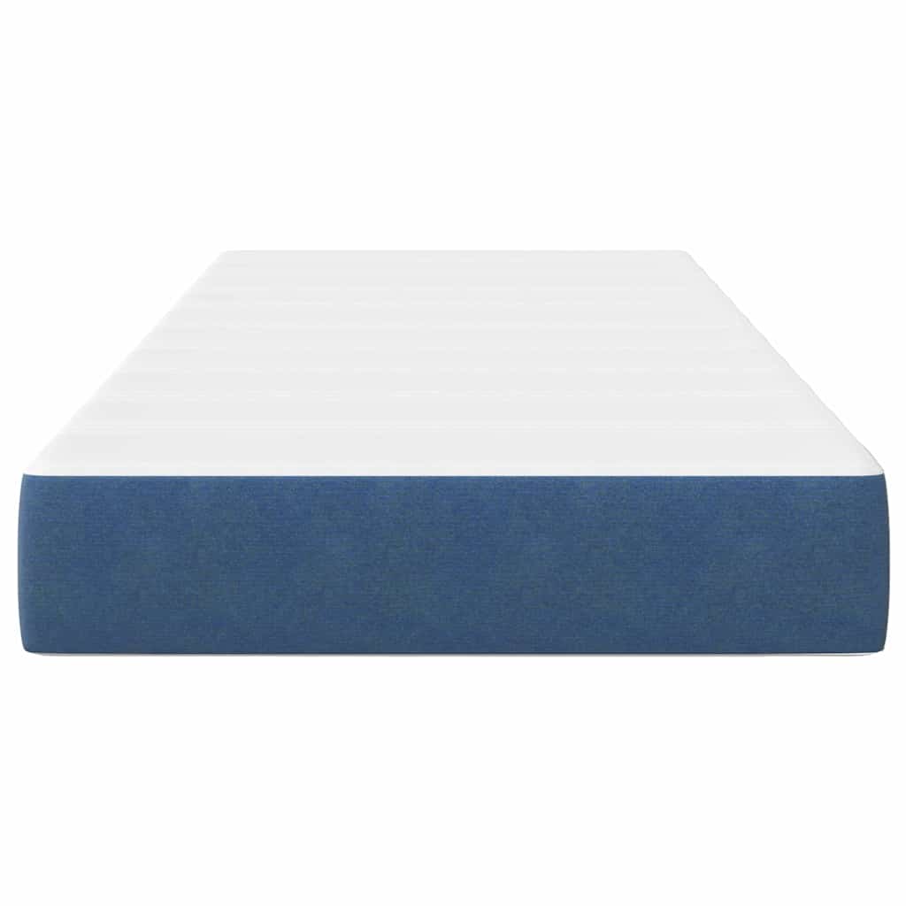 Bed Mattress with Mattress Blue 90 x 190 cm Fabric