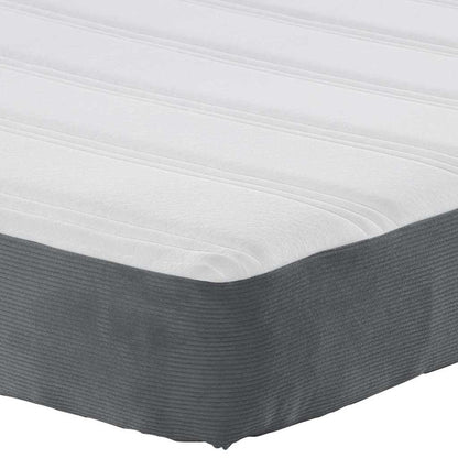 Bed Mattress with Mattress Grey 90 x 200 cm Fabric