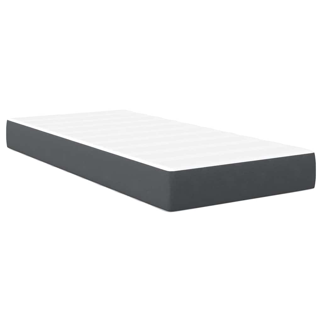 Bed Mattress with Mattress Grey 90 x 200 cm Fabric