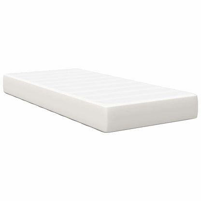Bed Mattress with Mattress Cream 90 x 200 cm Fabric