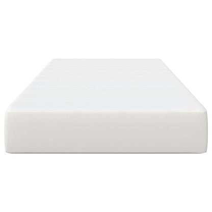 Bed Mattress with Mattress Cream 90 x 200 cm Fabric