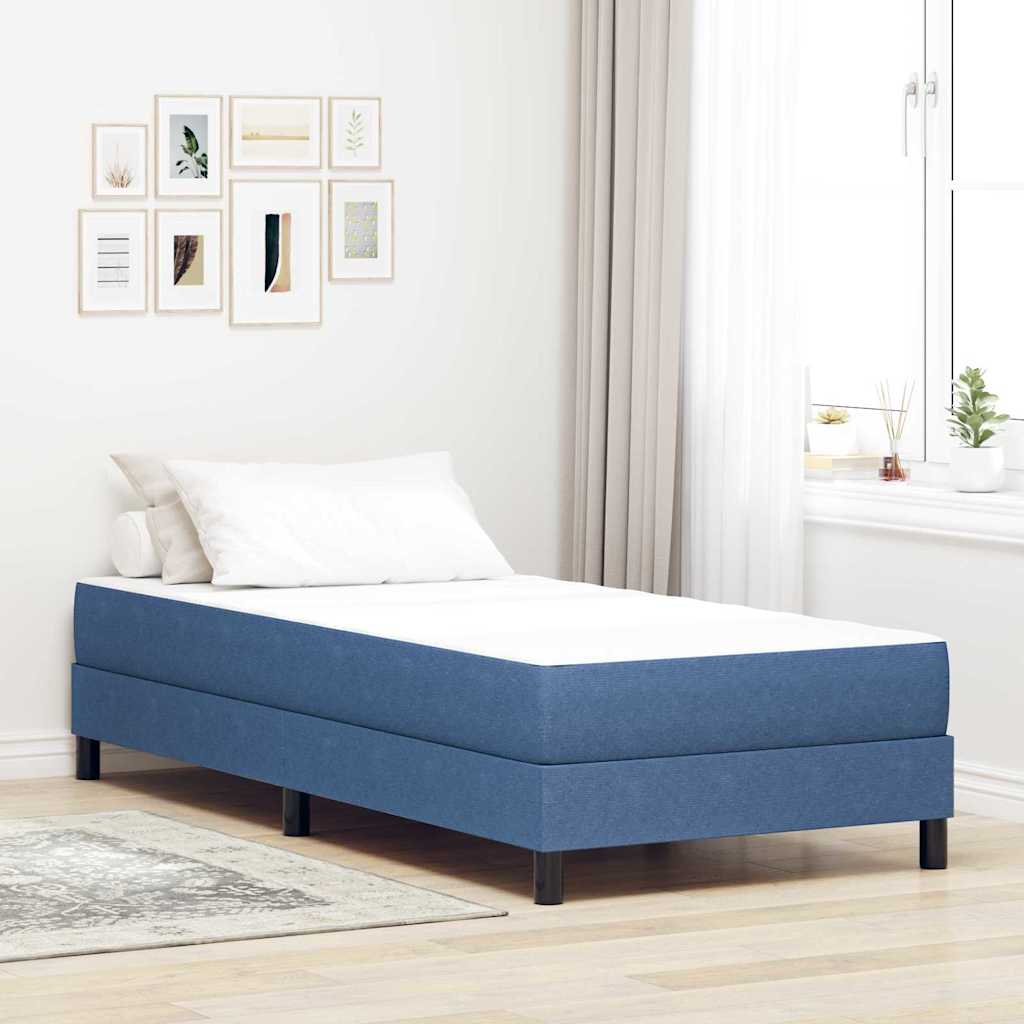 Bed Mattress with Mattress Blue 90 x 200 cm Fabric