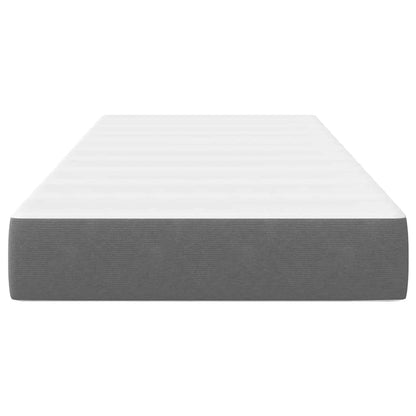 Bed Mattress with Mattress Light Grey 100 x 200 cm Fabric