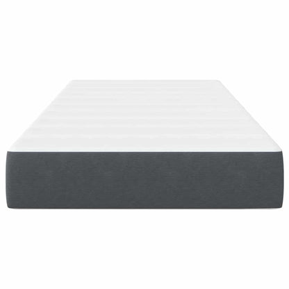 Bed Mattress with Mattress Grey 100 x 200 cm Fabric