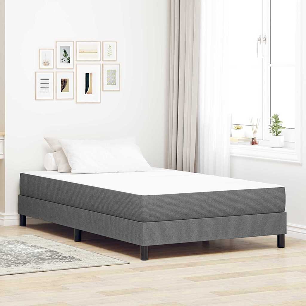 Bed Mattress with Mattress Light Grey 120 x 200 cm Fabric
