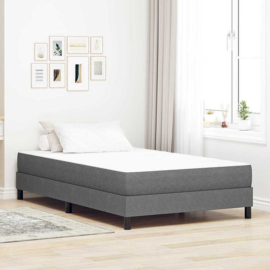 Bed Mattress with Mattress Light Grey 120 x 200 cm Fabric
