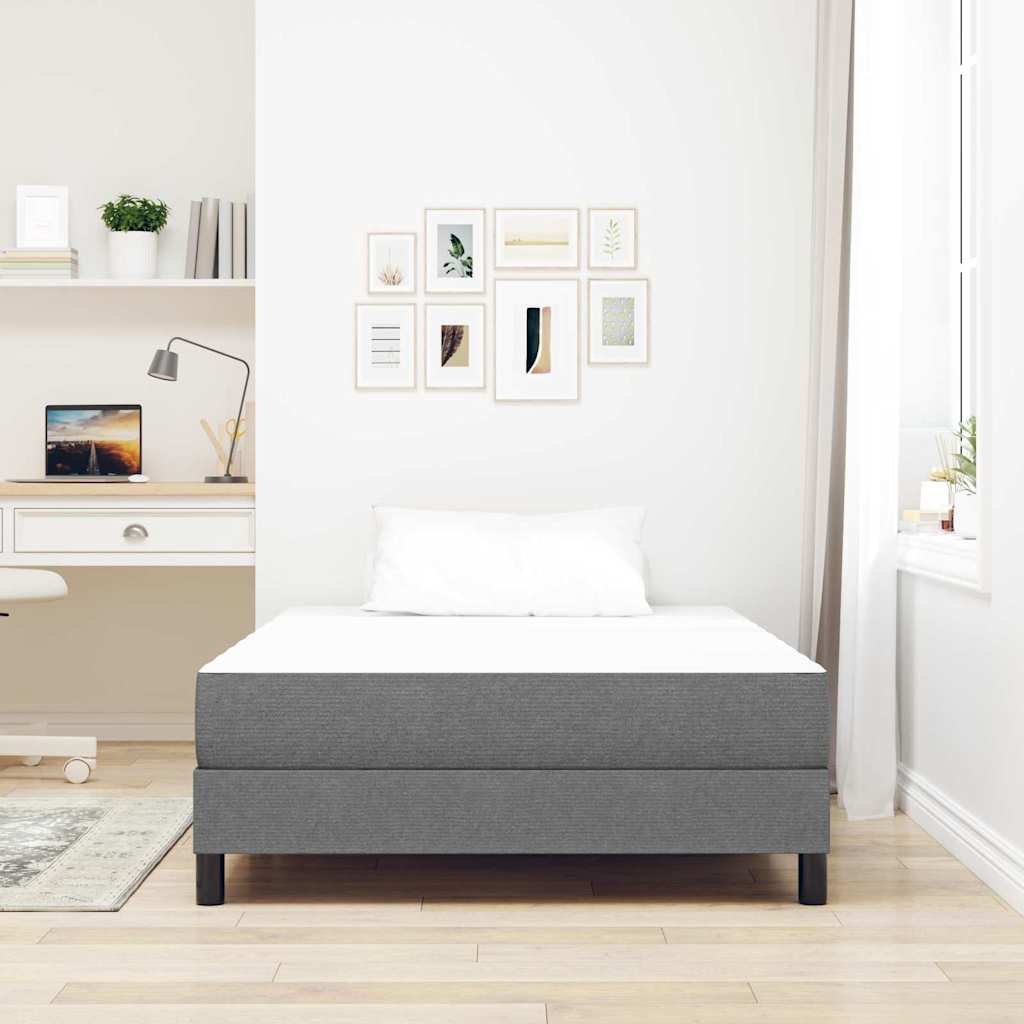 Bed Mattress with Mattress Light Grey 120 x 200 cm Fabric