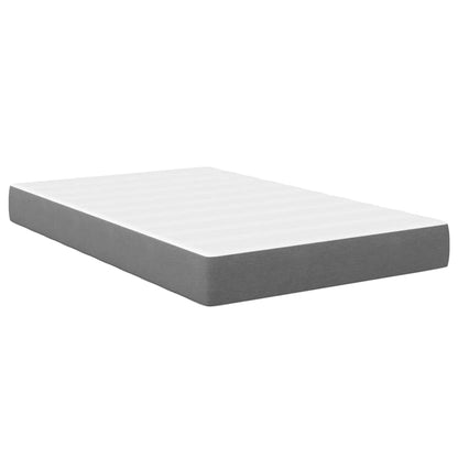 Bed Mattress with Mattress Light Grey 120 x 200 cm Fabric