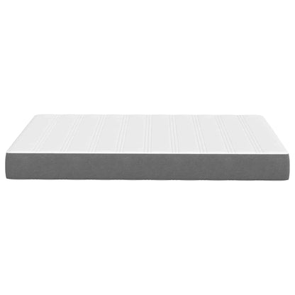 Bed Mattress with Mattress Light Grey 120 x 200 cm Fabric