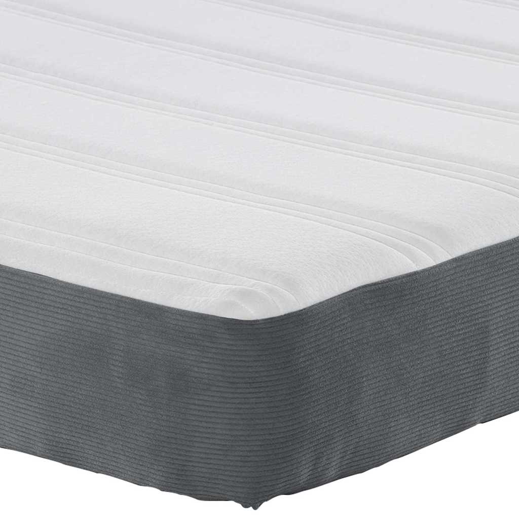 Bed Mattress with Mattress Grey 120 x 200 cm Fabric