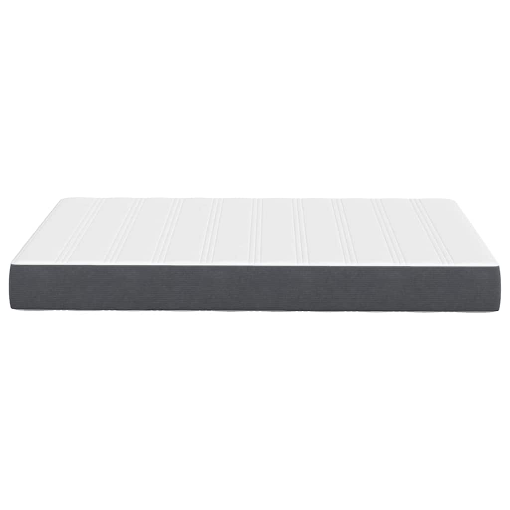 Bed Mattress with Mattress Grey 120 x 200 cm Fabric