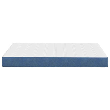 Bed Mattress with Mattress Blue 120 x 200 cm Fabric