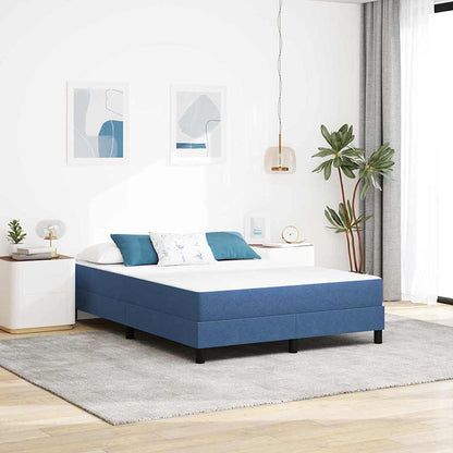 Bed Mattress with Mattress Blue 140 x 190 cm Fabric