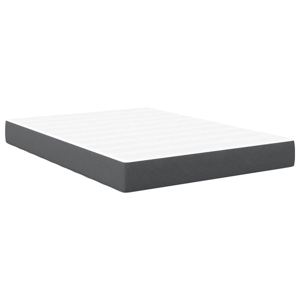 Bed Mattress with Mattress Grey 140 x 200 cm Fabric