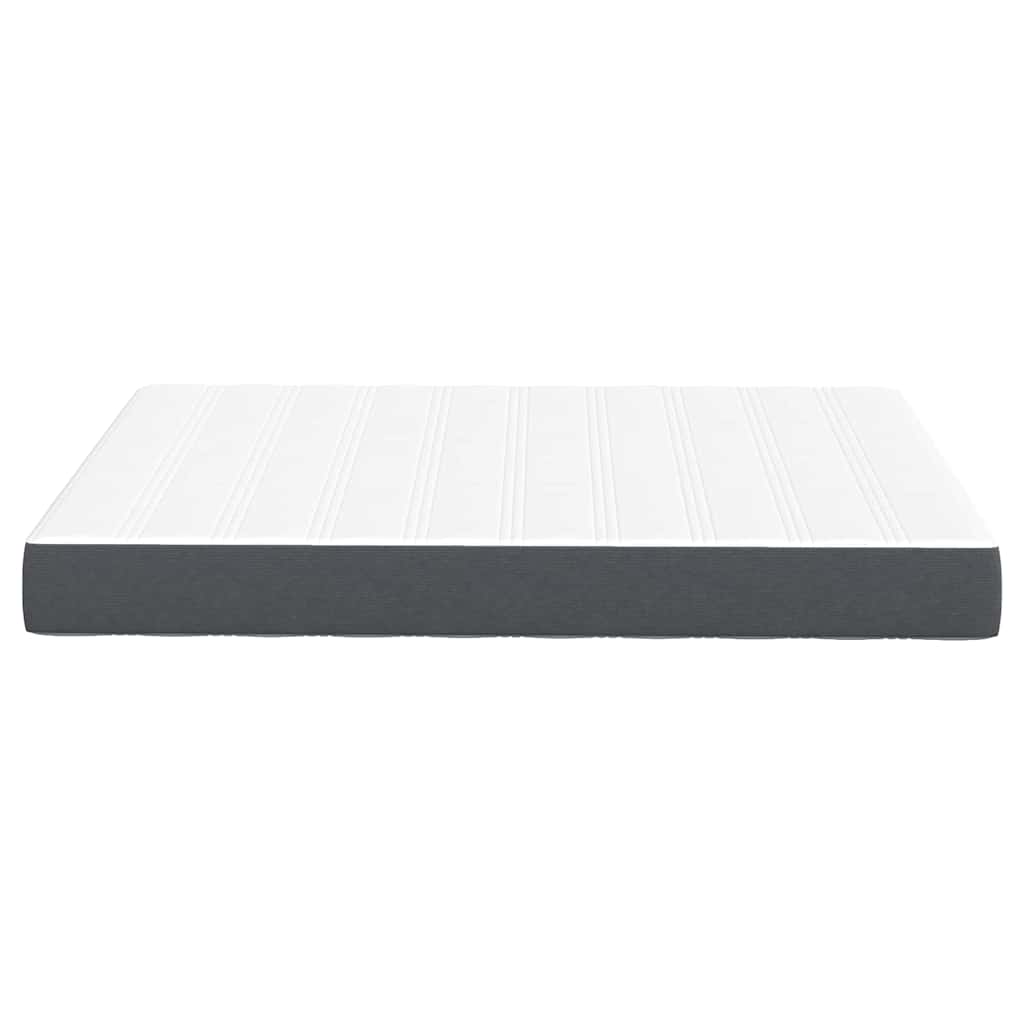 Bed Mattress with Mattress Grey 140 x 200 cm Fabric