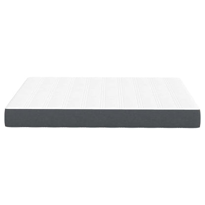 Bed Mattress with Mattress Grey 160 x 200 cm Fabric