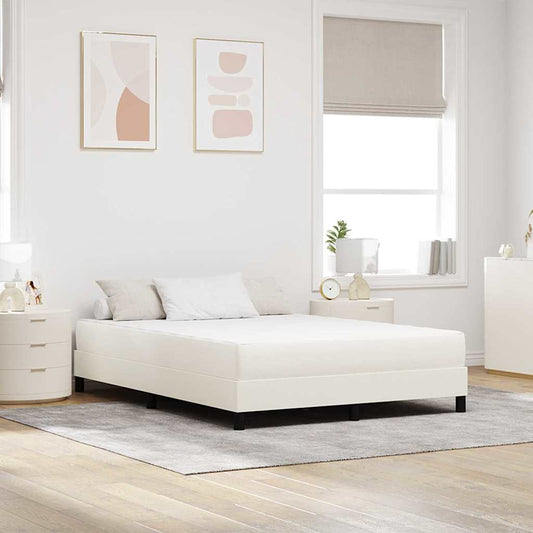 Bed Mattress with Mattress Cream 160 x 200 cm Fabric