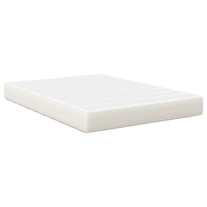 Bed Mattress with Mattress Cream 160 x 200 cm Fabric