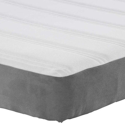 Bed Mattress with Mattress Light Grey 180 x 200 cm Fabric