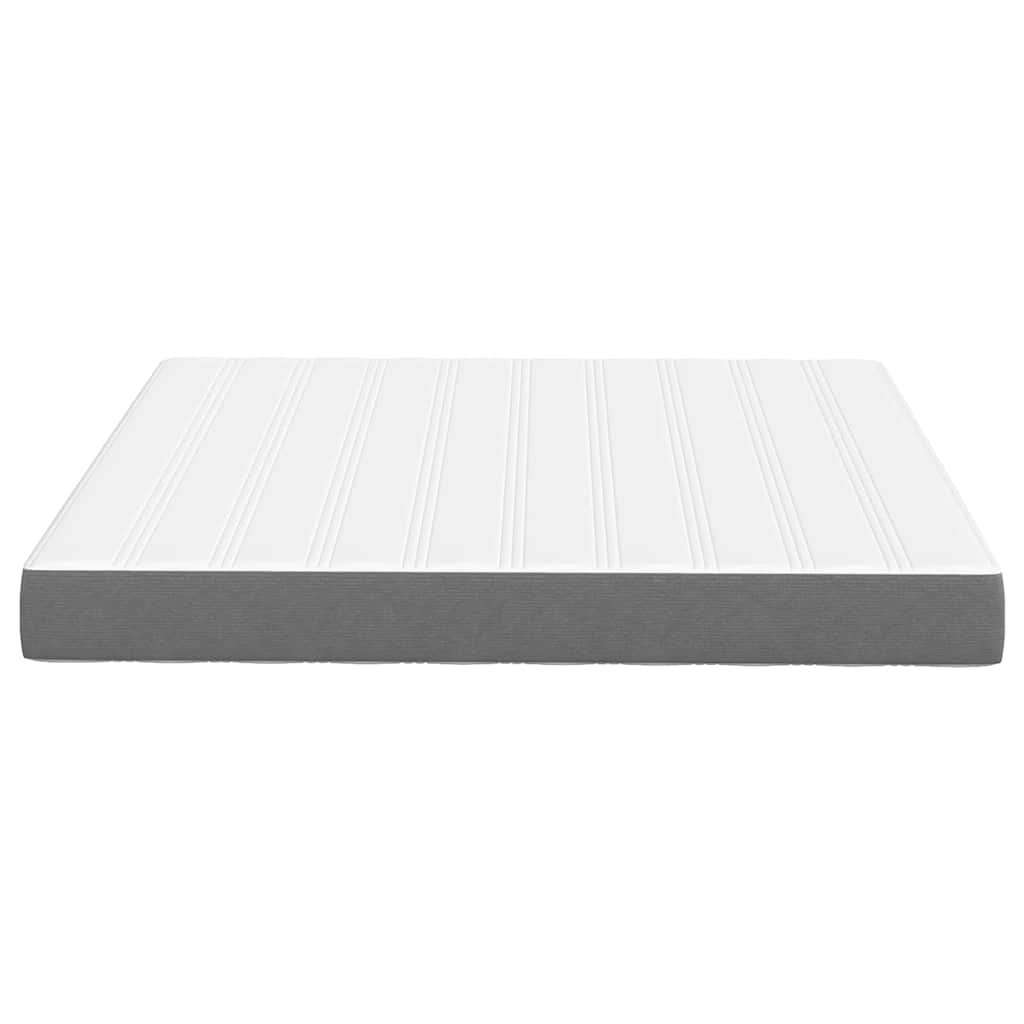Bed Mattress with Mattress Light Grey 180 x 200 cm Fabric