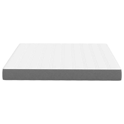 Bed Mattress with Mattress Light Grey 180 x 200 cm Fabric