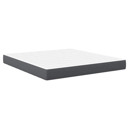 Bed Mattress with Mattress Grey 180 x 200 cm Fabric