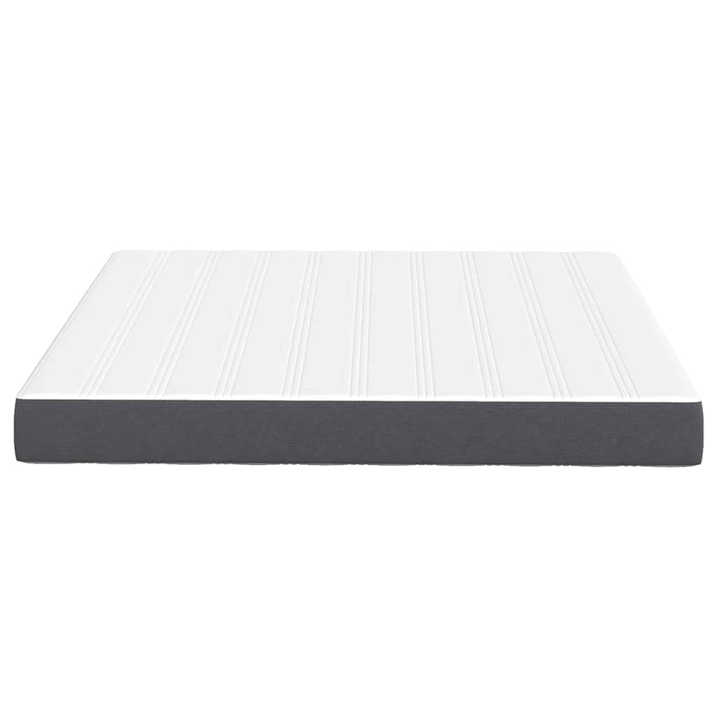 Bed Mattress with Mattress Grey 180 x 200 cm Fabric