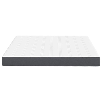 Bed Mattress with Mattress Grey 180 x 200 cm Fabric