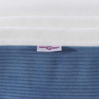 Bed Mattress with Mattress Blue 180 x 200 cm Fabric