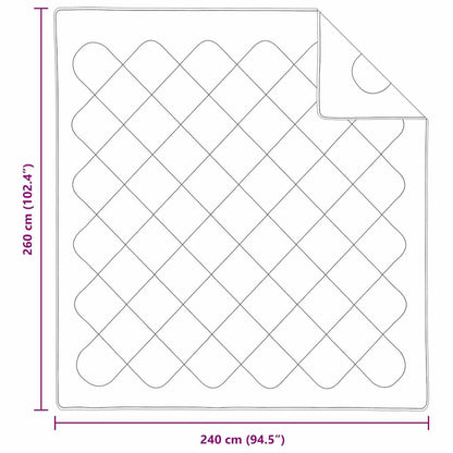 Quilts & Duvets White 240 x 260 cm Microfiber