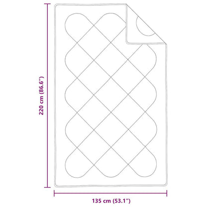 Quilts & Duvets White 135 x 220 cm Microfiber