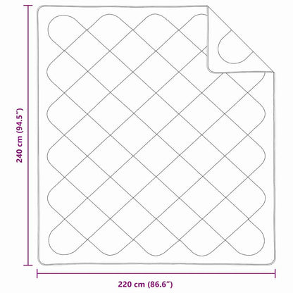 Quilts & Duvets White 240 x 220 cm Microfiber