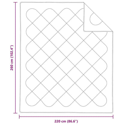 Quilts & Duvets White 260 x 220 cm Microfiber