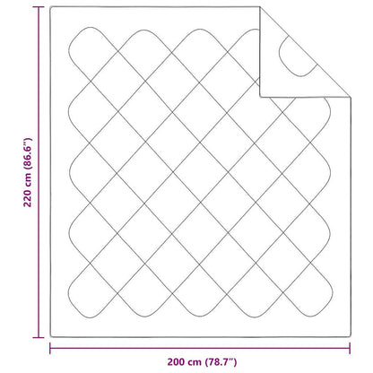 Quilts & Duvets White 200 x 220 cm Microfiber