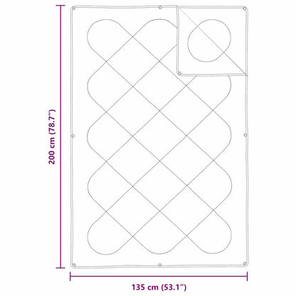 2-in-1 Duvet White 135 x 200 cm Polyester