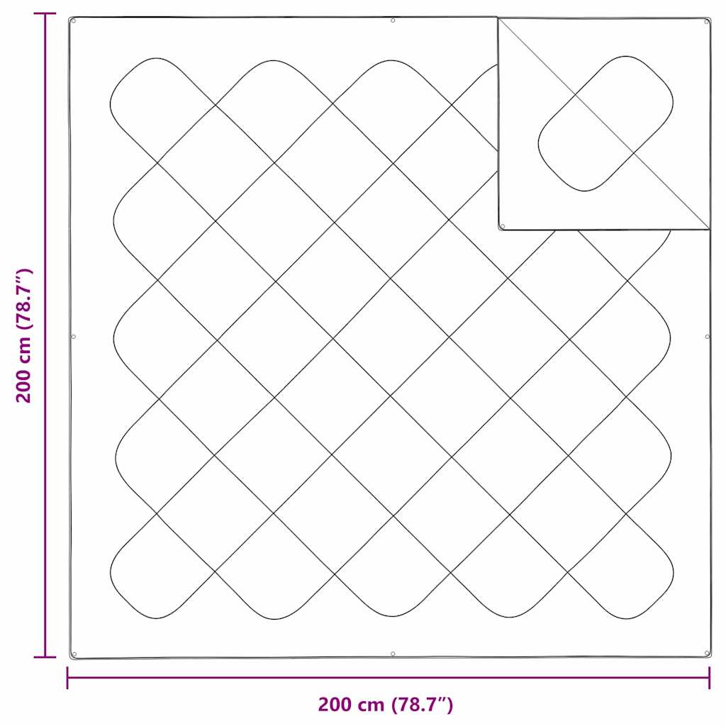 Quilts & Duvets White 200 x 200 cm Polyester