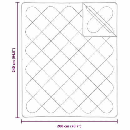 Quilts & Duvets White 240 x 200 cm Polyester