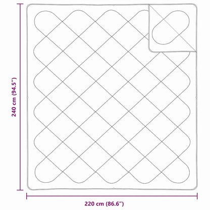 Quilts & Duvets White 240 x 220 cm Polyester