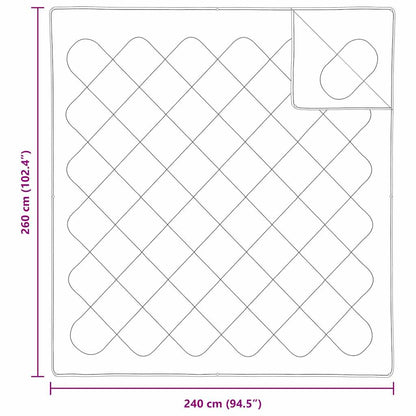 Quilts & Duvets White 240 x 260 cm Polyester